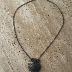 Sterling Silver Shell Pendant Necklace